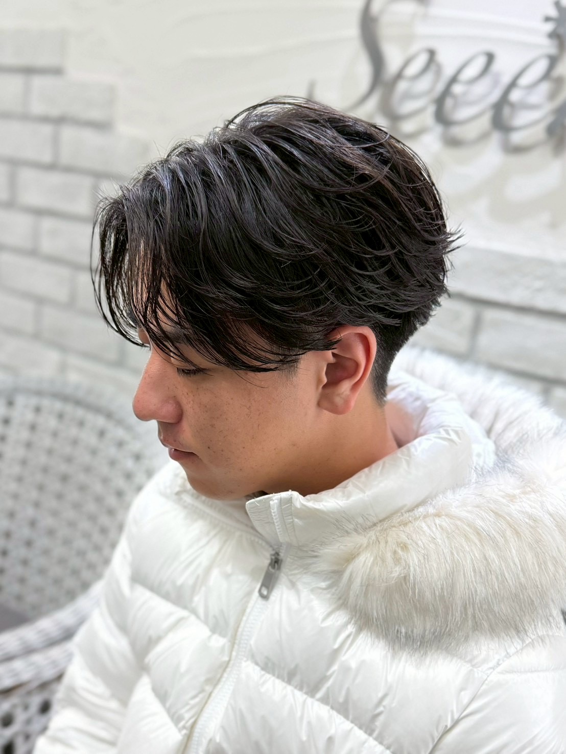 Hair Grande Seeek メンズパーマ デザイン例 1
