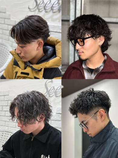 Hair Grande Seeek メンズパーマ施術例1